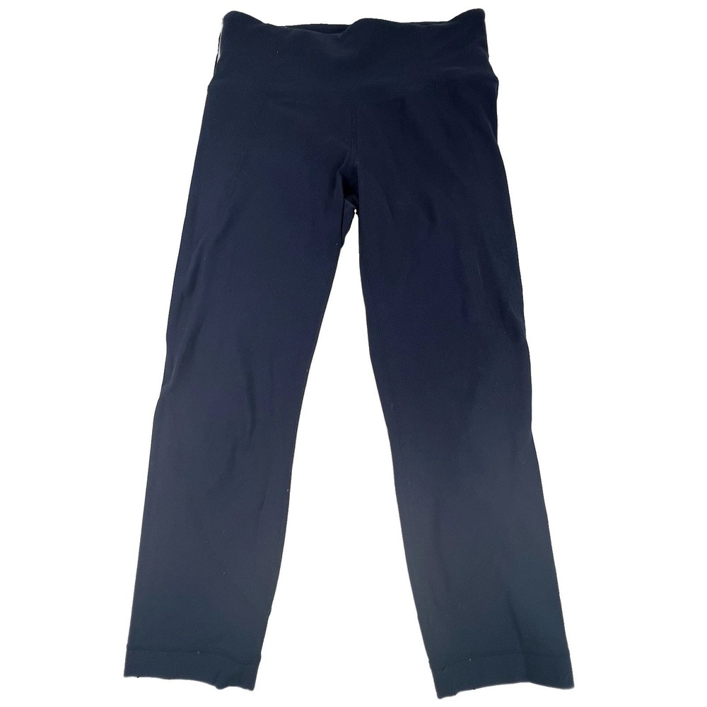 Athleta Chaturanga Capri / Crop Leggings Size Small Dark Blue